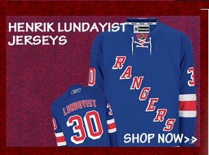 New Rangers Henrik Lundqvist Jersey