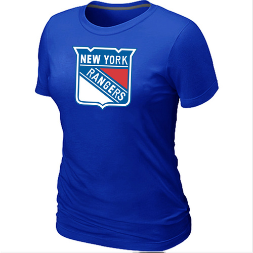 New York Rangers Women's Team Logo Short Sleeve T-Shirt - Blue