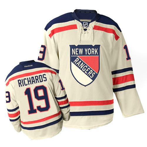 #19 Men's Brad Richards Premier Jersey - Reebok NHL Winter Classic New York Rangers Cream