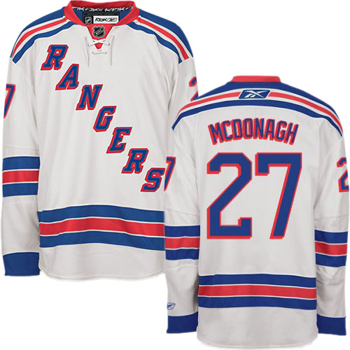 #27 Youth Ryan McDonagh Premier Away Jersey - Reebok NHL New York Rangers White